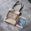 Fashion logo printed custom transparent tote shopping bag pu leather bag for women