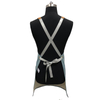 New ladies superior quality light color baking coffee gardening denim apron leather strap