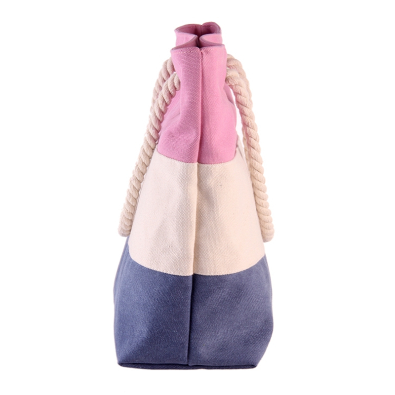 Factory logo custom reusable cotton canvas shopping bag for women