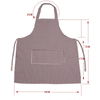 Anti-fouling Kitchen Overalls Durable Wear Cooking Men And Women Couples Bibs Home Striped Printed Polyester Cotton Apron