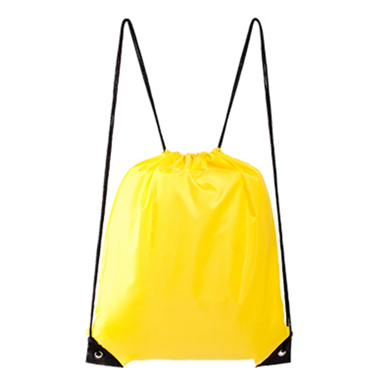 Lightweight foldable large capacity nylon drawstring backpack for adult