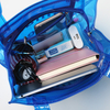 Customized printed plastic clear tote pvc bag 