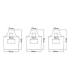 Hot-selling Fashion Grey Canvas Work Apron With Leather Belt