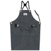 New design comfortable dustproof cotton canvas apron for kitchen cooking