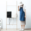 Fashion retro couple admin apron Nordic canvas bodice sleeveless adult painting western restaurant overalls