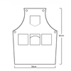 Professional Custom Leather Belt Combine Cotton Fabric Canvas Apron