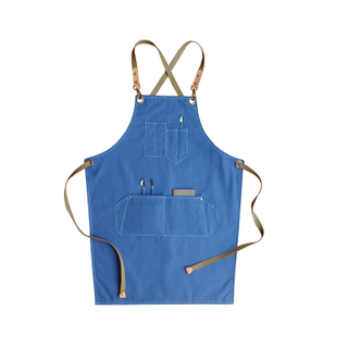 Cotton double-sided thick skin-frienly soft comfortable barista restaurant garden work apron with logo custom