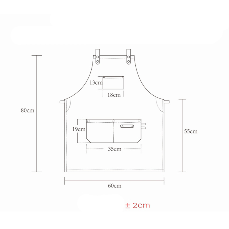 Custom Logo Colorful Fashion Wear-resistant Denim Fabric Vest Style Apron for Workshop Barista Barber Adults Use