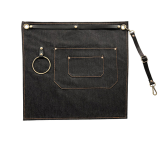 Korean Female Fashion Barber Coffee Shop Restaurant Kitchen Denim Adult Half-length Waist Short Apron