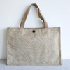High quality breathable eco friendly linen tote shopping bag with factory supply