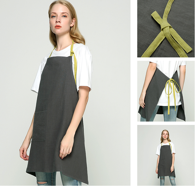cotton linen apron (3)