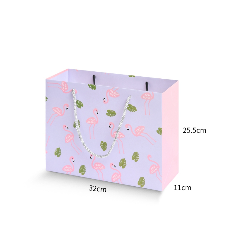 Promotion professional high quality durable fashional gift paper bag for ladies