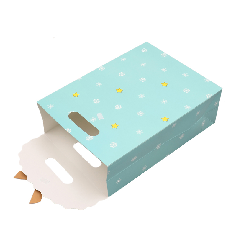  Wholesale custom logo brand self adhesive seal Christmas paper gift bag