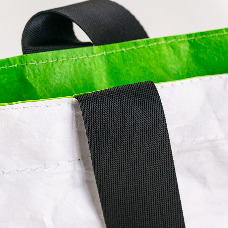 Double-sided logo printing multi-function use on both sides waterproof tyvek tote shopping bag