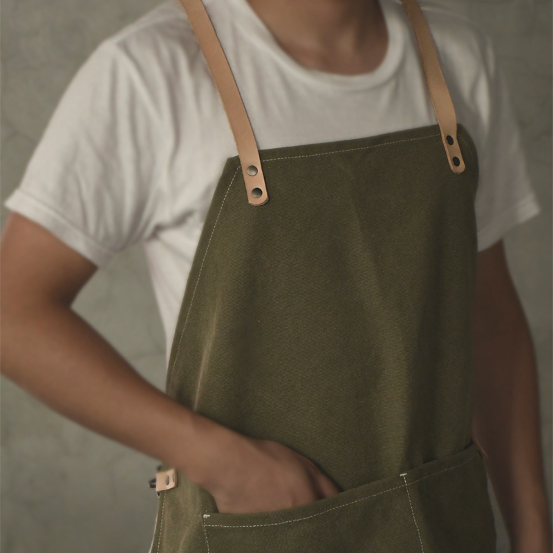 China Supplier factory original custom high quality wear resistant durable cotton canvas tool apron for men and women