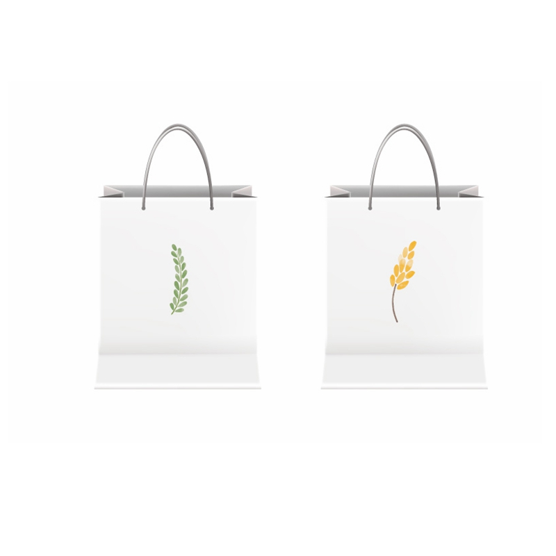  White luxury printed gift custom shopping paper bag with your own logo