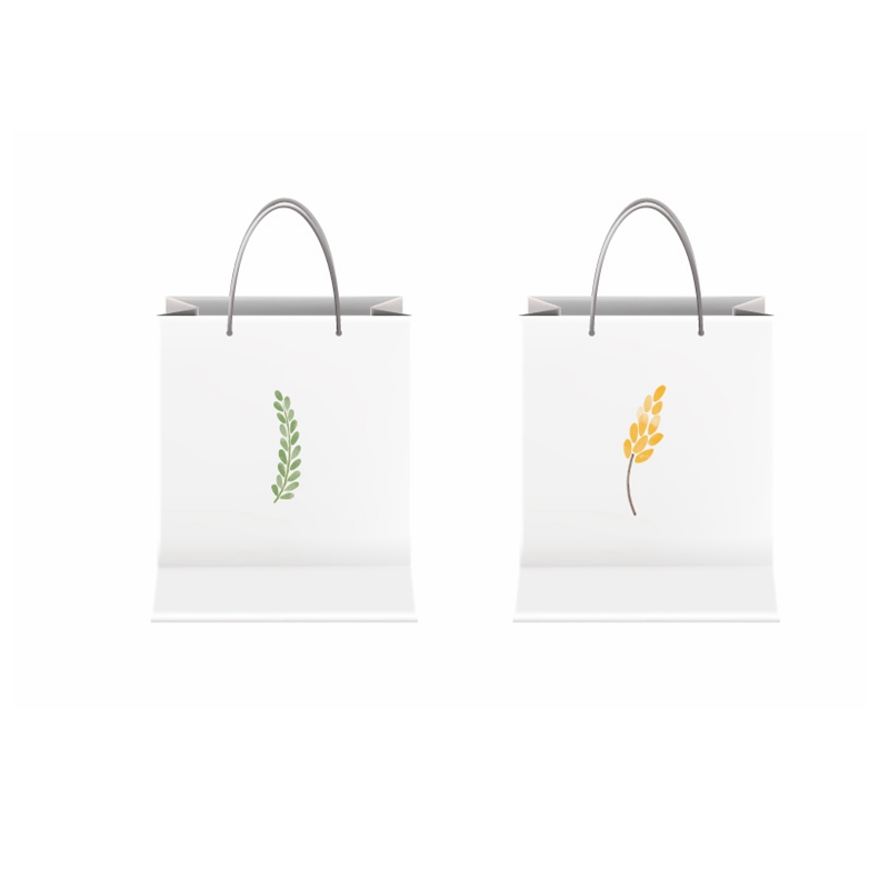  White luxury printed gift custom shopping paper bag with your own logo