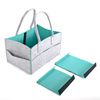 Felt Material Baby Diaper Large Capacity Handbag Eco Friendly Breathable Felt Storage Baskets With China Supplier