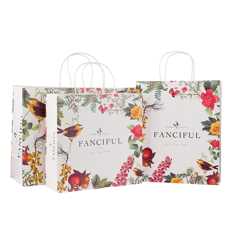 Personalized printed luxury party favors custom design wedding paper gift bags