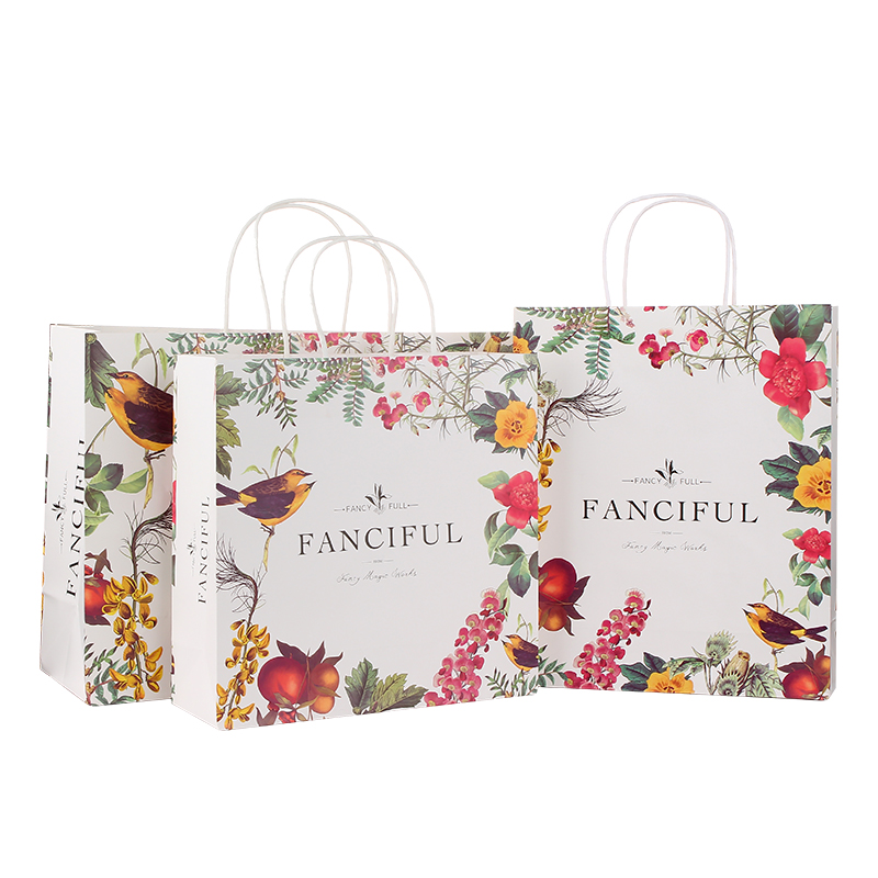 Personalized printed luxury party favors custom design wedding paper gift bags