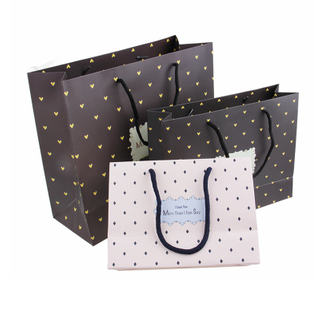 Wholesale paper bag recycled kraft paper gift bags with handle