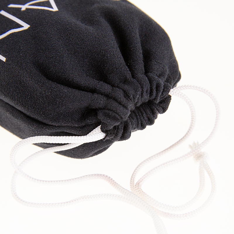 Letter printing soft comfortable eco friendly breathable reusable velvet jewelry gift bag jewelry drawstring package bag