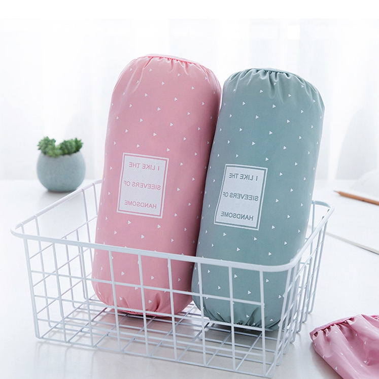 Waterproof anti-fouling anti-oil household office cute cartoon long sleeve