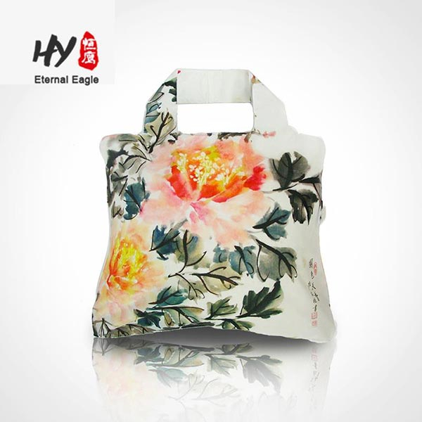 Reusable waterproof grocery shopping tote bag