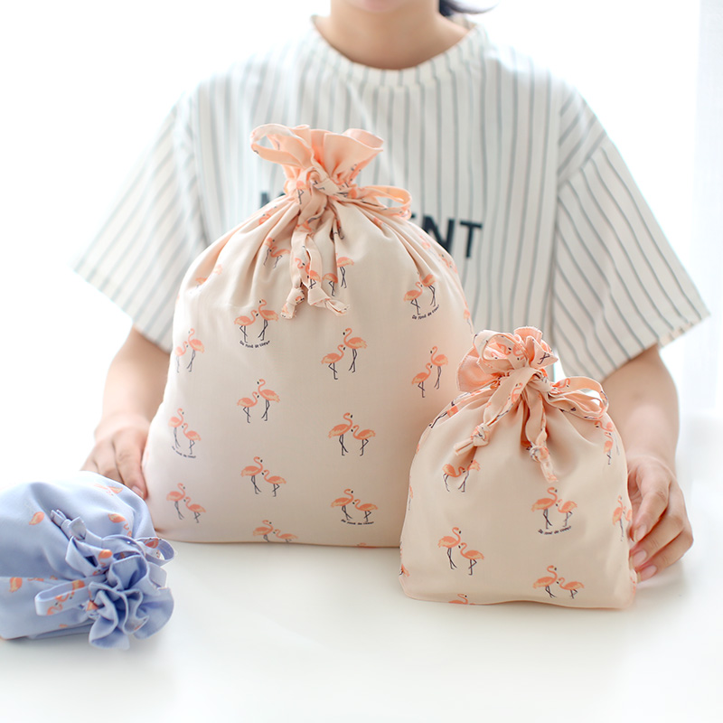  Wholesale organic cotton fabric drawstring bag