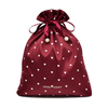 Custom high quality drawstring jewelry pouch satin pouch