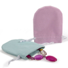 Custom light-colored mini fashion jewelry beam drawstring velvet storage bag