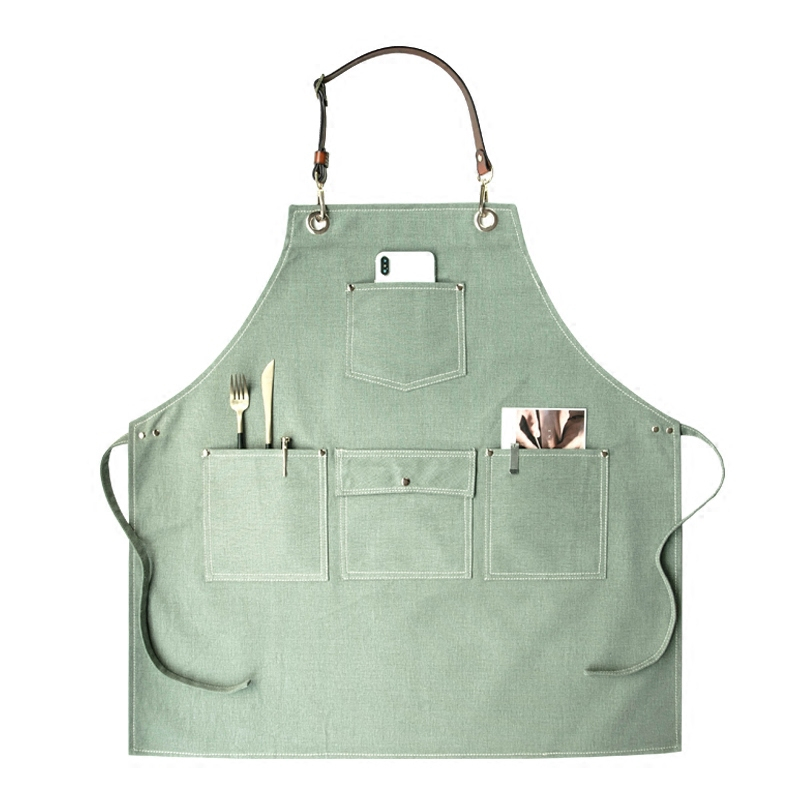 Wholesale Adjustable Colorful Washed Canvas Apron