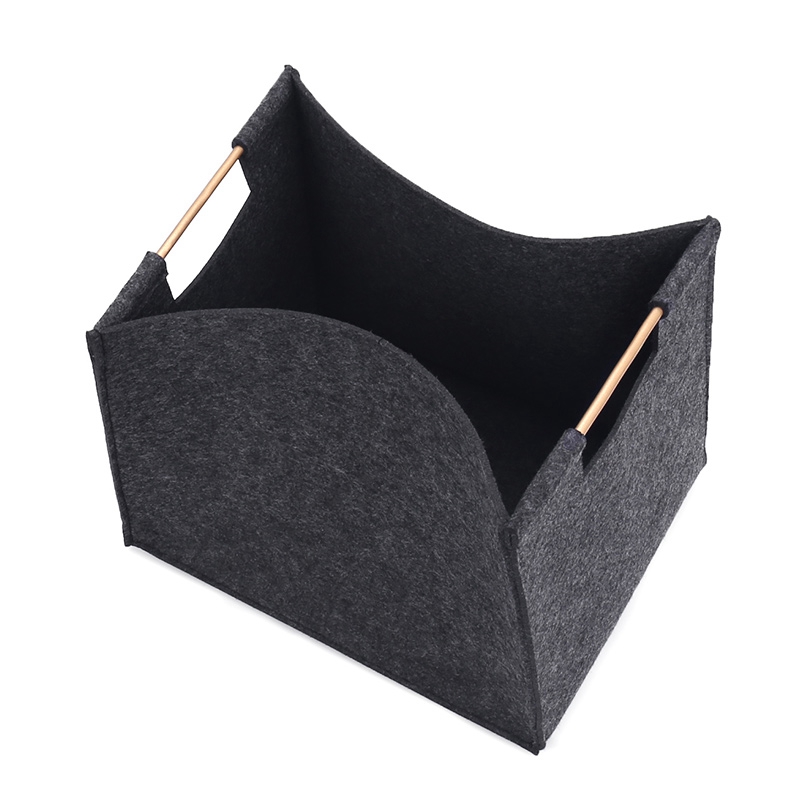 Soft comfortable felt storage tote bag