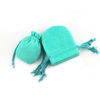 Custom logo printed drawstring velvet jewelry pouch bag