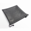 Simple practical waterproof pu leather drawstring earphone bag with factory custom