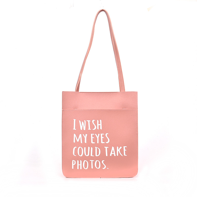 2018 new womens bag shoulder bag simple retro large capacity pu shopping tote bag