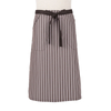 Striped designed new and fashional durable short work cotton apron for waiters