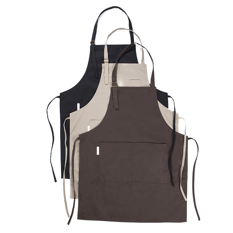 Logo Custom Stylish Supermarket Workwear Canvas Work Kitchen Apron