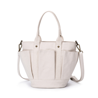 Ins hot sale cotton canvas bag slung shoulder bag leisure travel tote bag