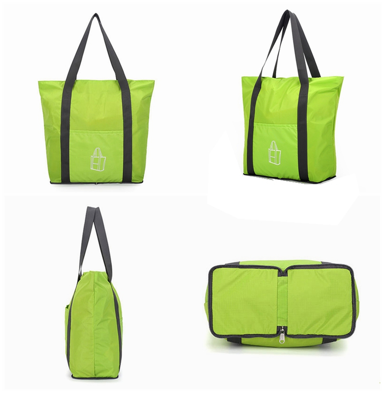 Simple design large lightweight waterproof nylon travel bag with foldable style