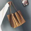 Hot sale new style fashion portable large capacity pu tote shopping bag for women