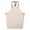 New Design Good Quality Exquisite Canvas Fabric Kitchen Waiter Tea Shop Overalls Barista Barber Apron For Workshop