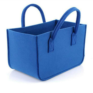 New fashion high quality eco friendly logo printed custom promotion price felt shopping tote bag