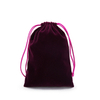 Soft comfortable velvet drawstring storage gift package bag