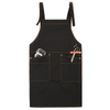 Simple practical dustproof multifunction cotton canvas work apron for men