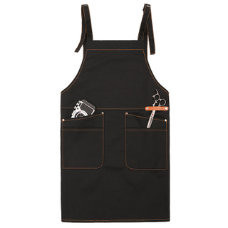 Simple practical dustproof multifunction cotton canvas work apron for men