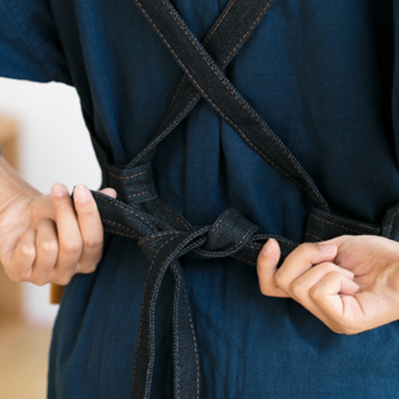 Custom Wear-resistant Thicken Denim Barista Work Apron