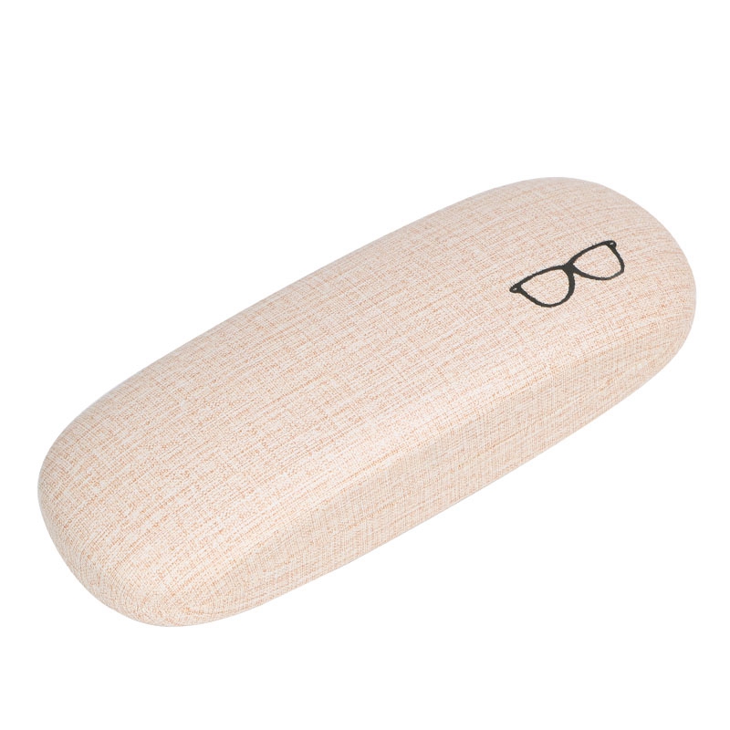 Factory wholesale logo printed custom durable portable pu leather glasses case for eyeglasses packaging