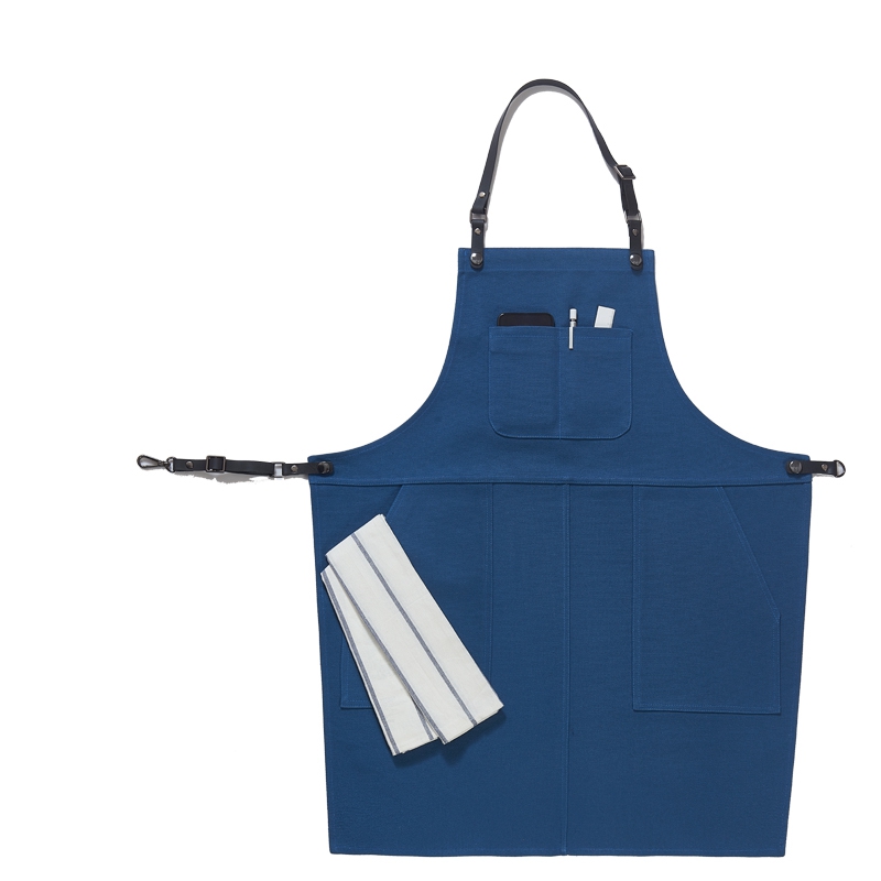 Professional adjustable washable grease proof adult waitress canvas apron