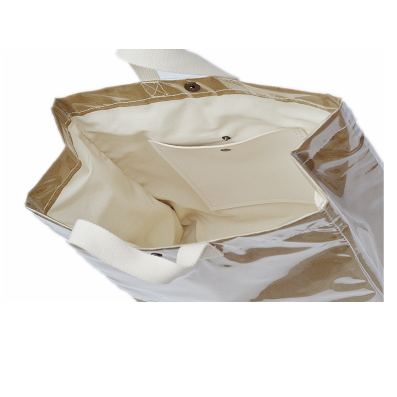  Wholesale vinyl tote bag glossy pvc shopping bag